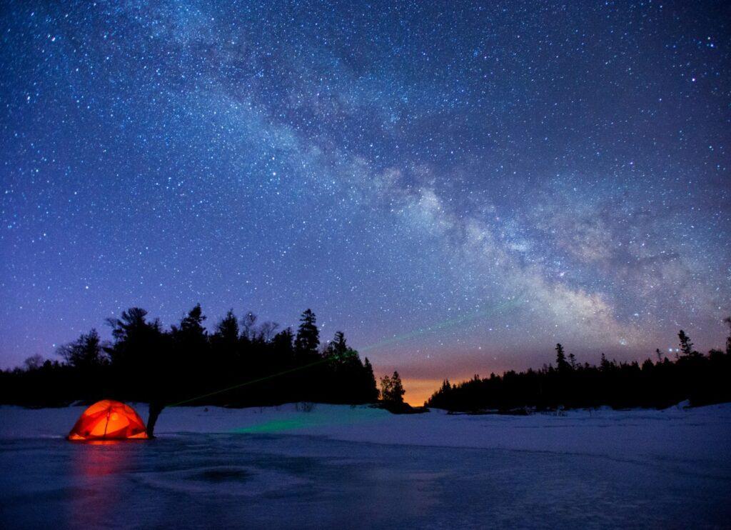 Starlight in Bruce Peninsula National Park image for the blog Places to visit in Ontario during Winter