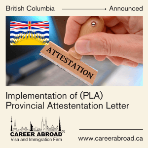 British Columbia Provincial Attention Letter (PAL)
